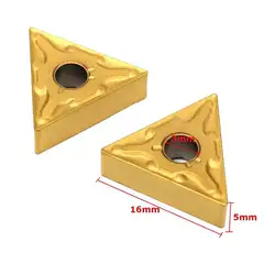 Золотой 10X токарный Карбид треугольные наконечники вставки набор для вырезания набор TNMG160404