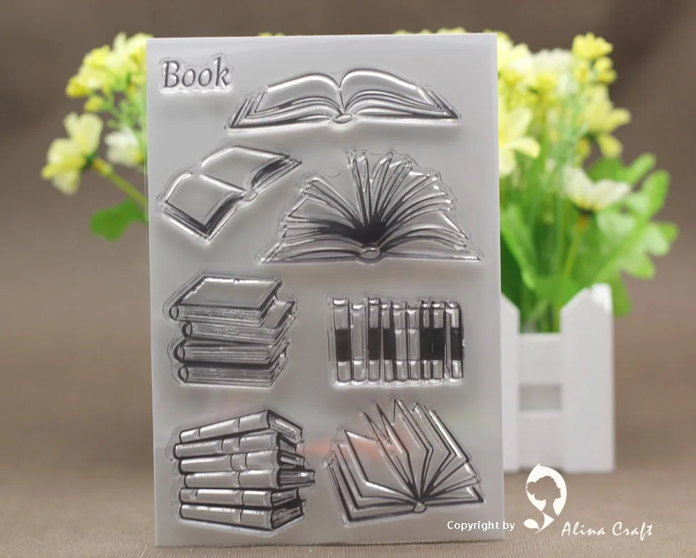 

AlinaCraft CLEAR STAMPS book DIY Scrapbooking Card album paper craft silicon rubber roller transparent stamps