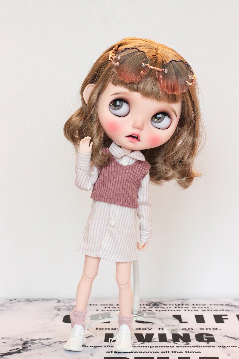 Маленькая жилетка Blyth doll 3 цвета доступны для Azone Licca Blyth OB24 Куклы Аксессуары для кукольной одежды только жилет