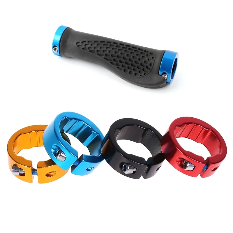 QILEJVS Bicycle Grips Ring 8/12mm Aluminum Alloy End Lock Rings MTB