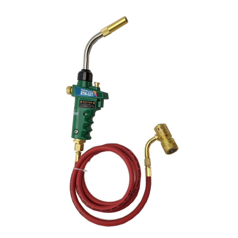 

Self Ignition Braze Welding Torch 1.5m hose CGA600 connection for Catridge Cylinder Gas Welding Torch Heat MAPP Torch