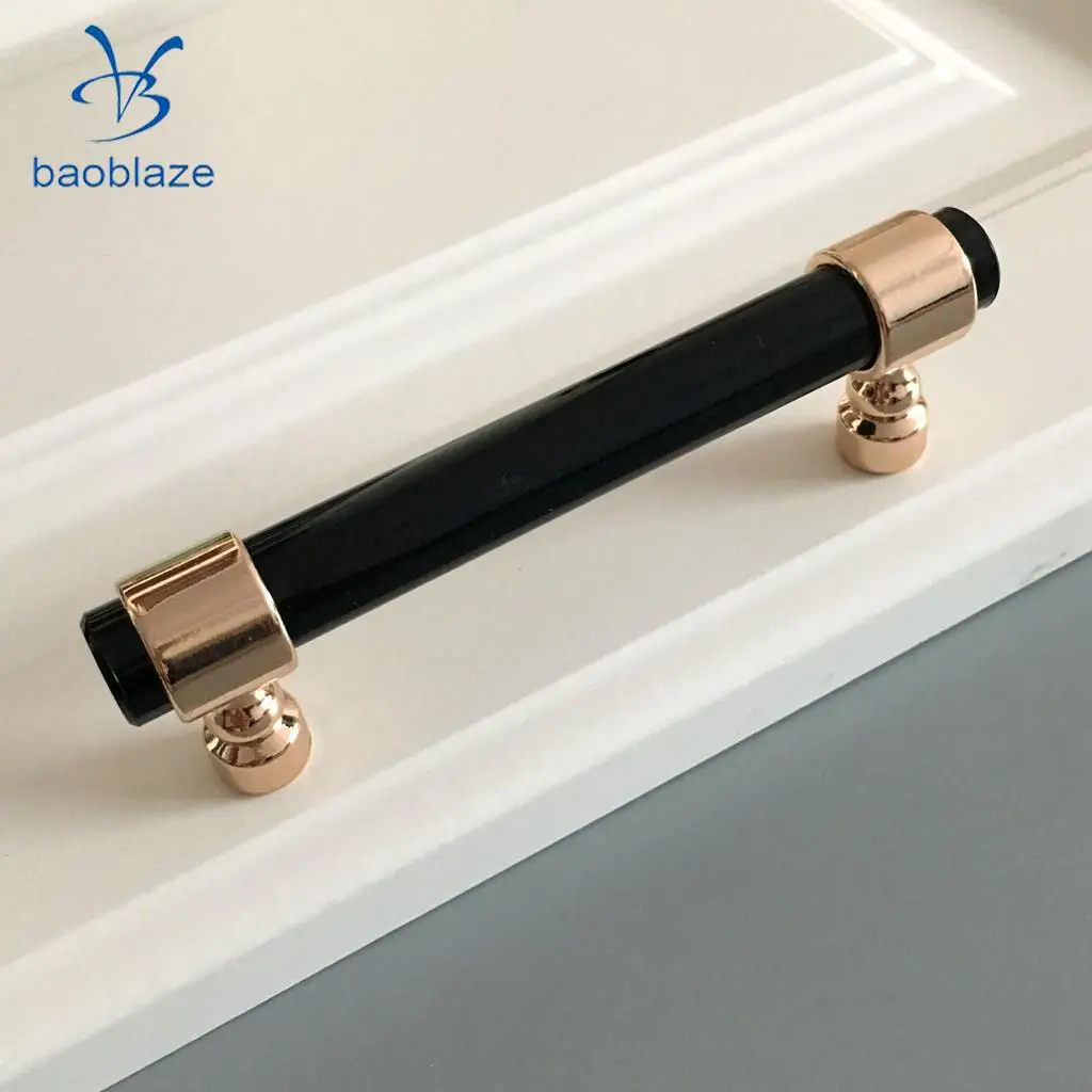 Acrylic Rod Bar Door Handles Drawer Kitchen Cupboard Cabinet Pull Knob Brushed 41mm/81mm/121mm/153mm