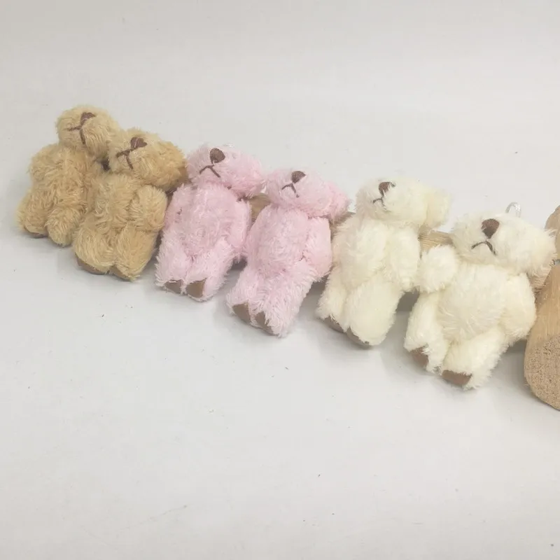 4.5cm plush bear with leather foot 3