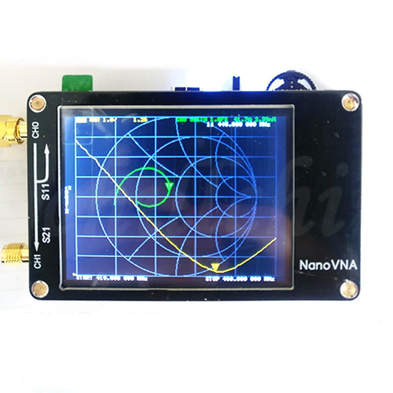 Сетевой анализатор NanoVNA антенный коротких волн HF VHF UHF Genius 50k 900 МГц непрерывное