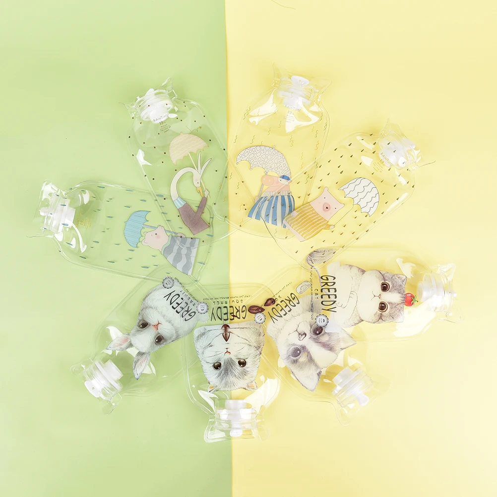 

Kawaii Creative Cartoon Animal Polar Bear Cat Fish Shark Hand Feet Warming Water-filling Hot Water Bag Bottles