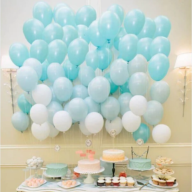 Tiffany Blue Balloons 10pc 10 Inch Thick 2 G Birthday Ballons Tiffany Blue Balloons 10pc 10 Inch Thick 2 G Birthday Ballons Decorations Wedding Sea Foam