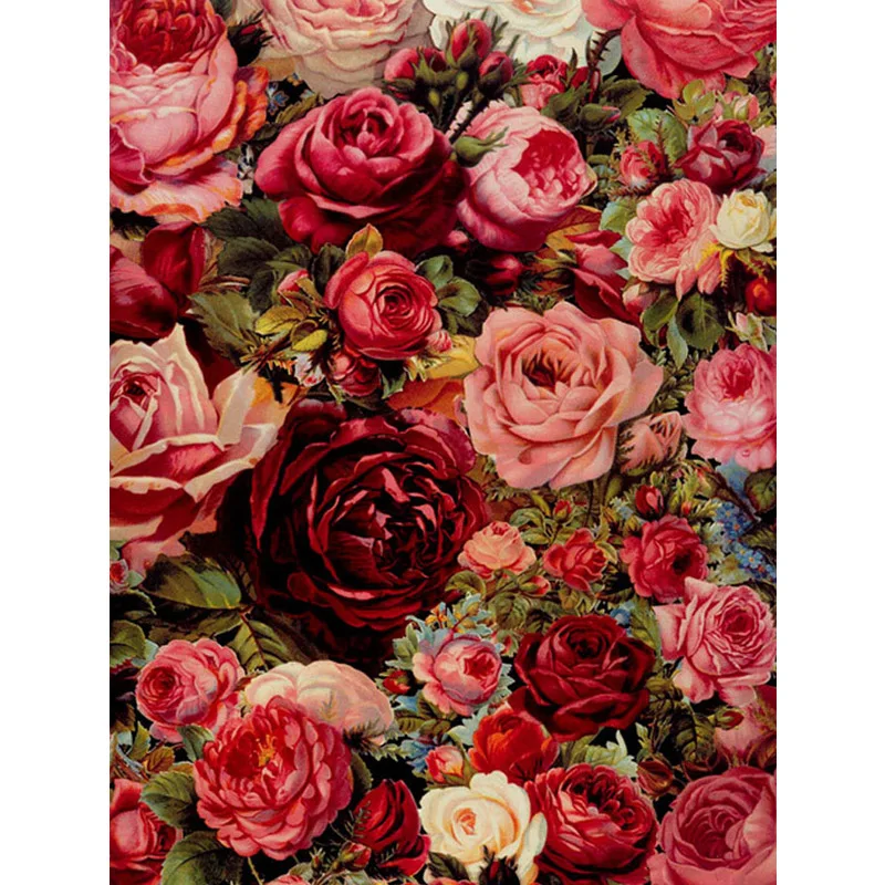 

100% Full 5D Diy Daimond Painting Roses Cluster 3D Diamond Painting Round Rhinestones Full Diamant Painting Embroidery Flower