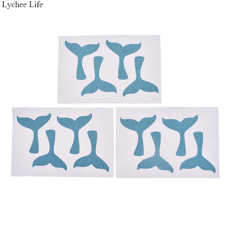 

Lychee Life 2 color 12pcs Mini Mermaid party bottle label stickers Decorations Labels Baby Shower Mermaid Theme Party Supplie