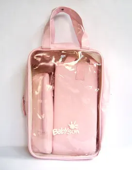 

3pc/set Promotion Waterproof nappy bags baby diaper bag supplies multi-purpose mummy bag with change pad and bottle bag