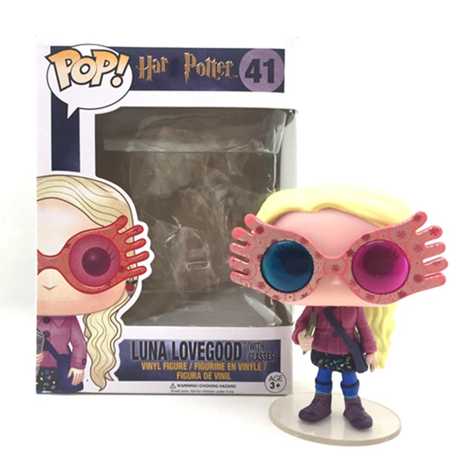 Cena Funko POP harry Potter postać Luna Lovegood w okularach 10cm winylowa lalka kolekcja figurek zabawki modele z opakowanie detaliczne