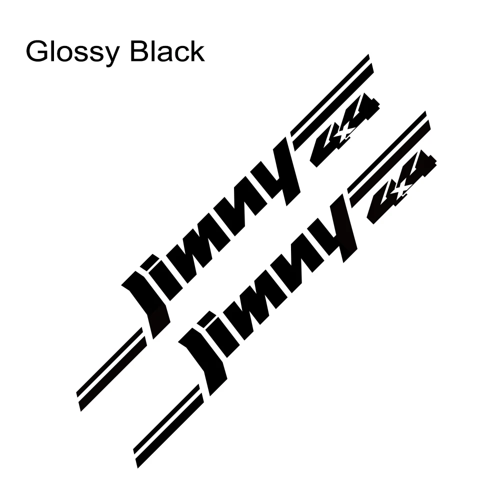 Стильные автомобильные наклейки, боковые двери, авто спортивные графические наклейки, виниловые DIY украшения, тюнинг, Стайлинг для SUZUKI Jimny, автомобильные аксессуары - Название цвета: Glossy Black