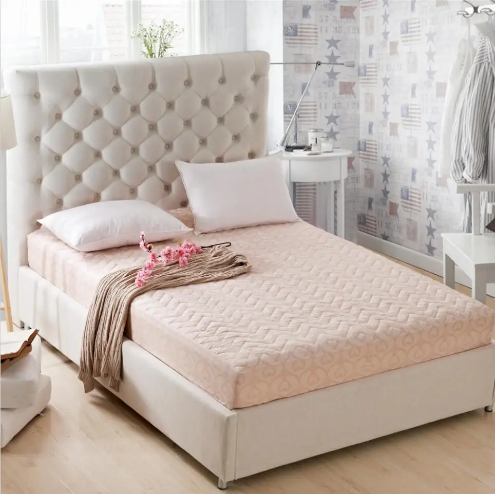 Sunnyrain Polyester Thick Mattress Protector Quilted Bed Sheet Queen Sunnyrain Polyester Thick Mattress Protector Quilted Bed Sheet Queen Size Ed Cover Pocket Depth 30cm On Aliexpress Alibaba