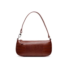 Camelia багет модный стиль крокодиловый узор из натуральной коровьей кожи сумка на плечо для женщин