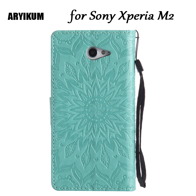 Чехол-книжка с бумажником для Sony Xperia M2 S50h Dual D2302 D2303 D2305 D2306 чехол 3D-чехол подставкой