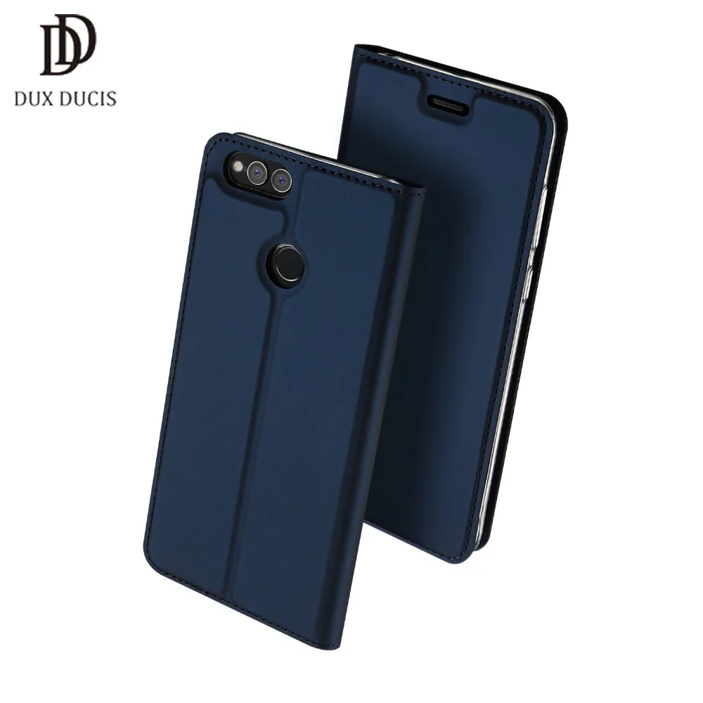 

DUX DUCIS Leather Flip Case for huawei honor 7X Wallet Capa business Book phone Cover case for huawei honor 7X case