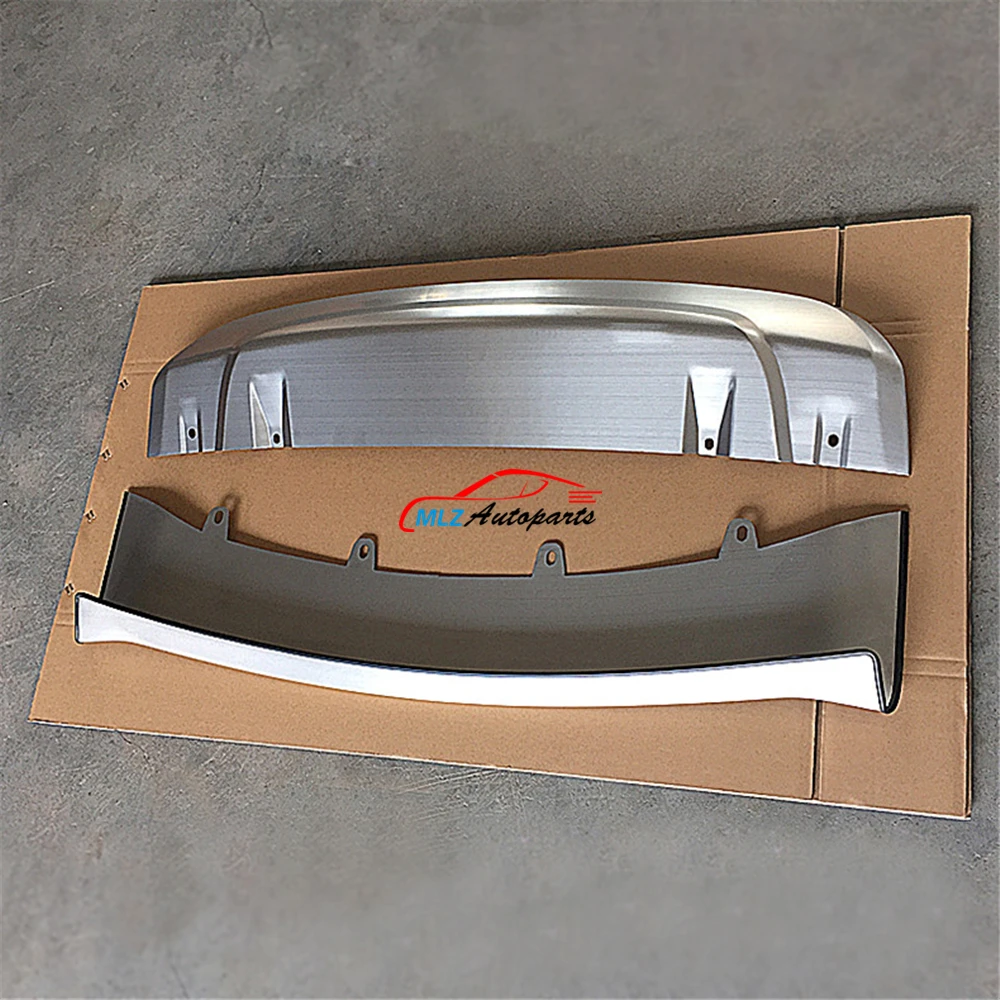 

For BMW X5 F15 2014 2015 2016 Car Front + Rear Bumper Guard Skid Plate Protector Cover Stainless Steel 2P