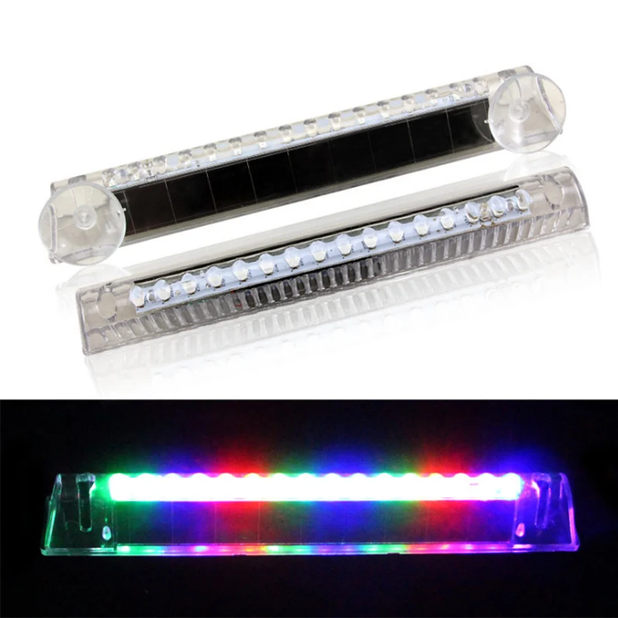 Car Solar LED Emergency Light Flashing Lights blinking led alarm DC 12V