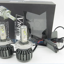 2 шт. одна пара H4 Hi/короче спереди и длиннее сзади) H7 H11 9005 9006 Светодиодные Автомобильные фары 8000lm 3000 K 4300 K 6000 K Высокое Яркость авто фары Conversion Kit