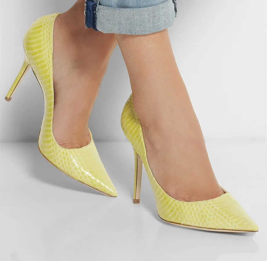 yellow sparkly heels