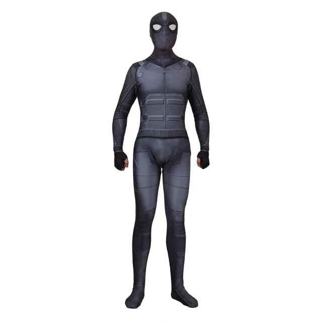 Костюм «Человек-паук» для взрослых и детей, костюм «Питер Паркер», костюм зентай для косплея супергероя-паука, комбинезон - Цвет: A