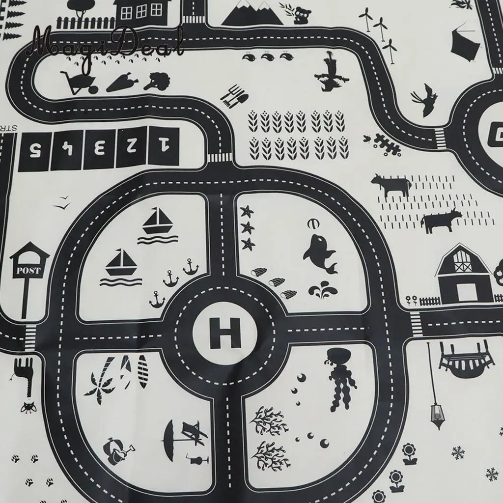 kids rug with roads