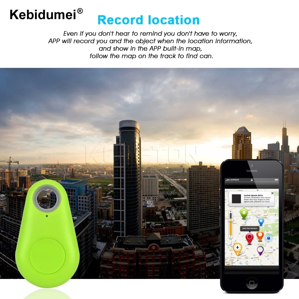 Kebidumei bluetooth-трекер детской сумки и кошелька, ключей, устройство поиска gps-локатор анти-потерянный сигнал тревоги, машины, напомнить