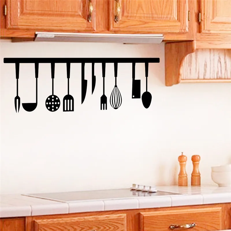 3d Effect Kitchen Tools Restaurant wall stickers Decals Kitchen Decoration Home Decor DIY wall art MURAL 3d Effect Kitchen Tools Restaurant wall stickers Decals Kitchen Decoration Home Decor DIY wall art MURAL