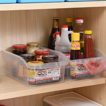 

Japanese plastic storage box super large drawer type refrigerator storage box kitchen food storage box free shipping