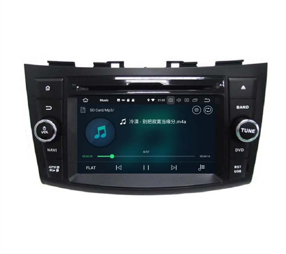 Sale IPS Screen 4GB RAM Octa Core 7" Android 8.0 Car DVD for Suzuki Swift 2011-2014 Stereo Radio GPS Bluetooth WIFI USB 32GB ROM 6