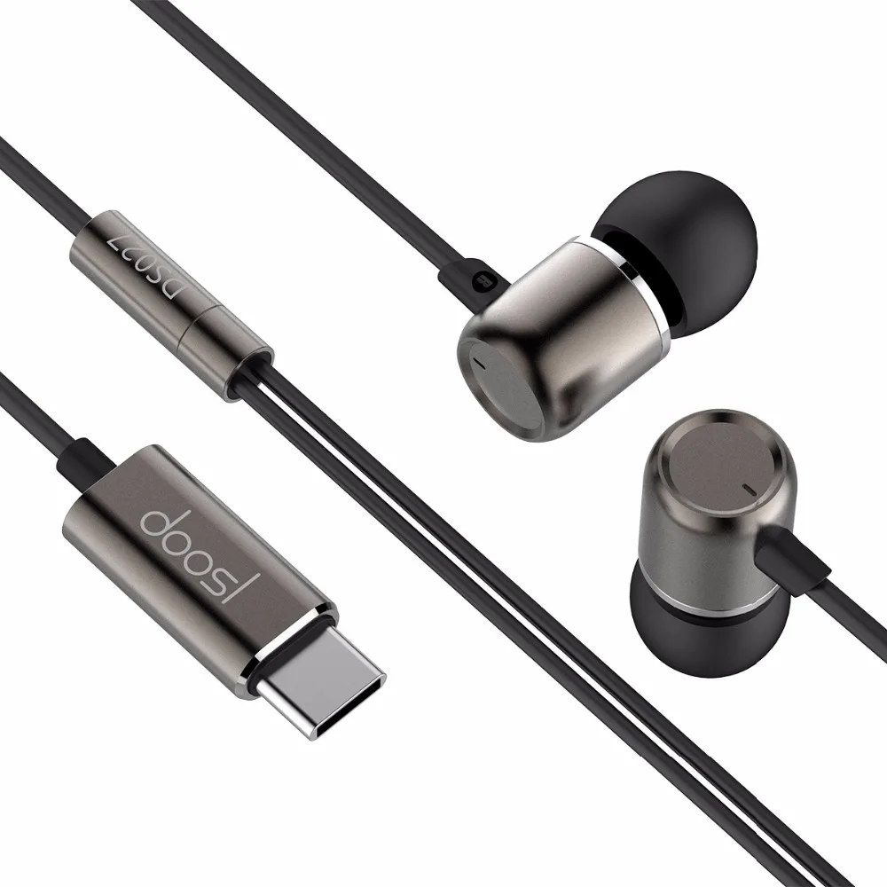 Doosl HiFi Music In-Ear Earphone with Type-C Interface for All Devices Built-in the Type-C Output Port for Samsung X8 Xiaomi 6