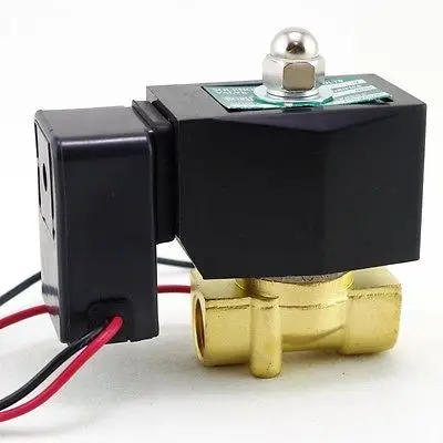 220VAC Метан газ Топливо Пропан 2 пути NC Электромагнитный клапан 3/8 &quotBSPP соединение