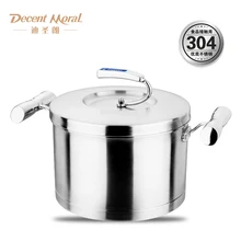 Лучшая цена приличный нравственный Eumile Сияющий из нержавеющей стали капсулированный запас двойной слой супа и кастрюли-пароварки 304 пищевой