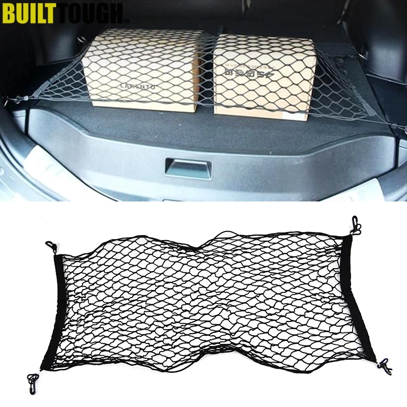

Custom For Toyota RAV4 2013 2014 2015 2016 2017 2018 Rear Trunk Boot Floor Cargo Net Mesh Luggage Black Elastic Nylon Hook Flat