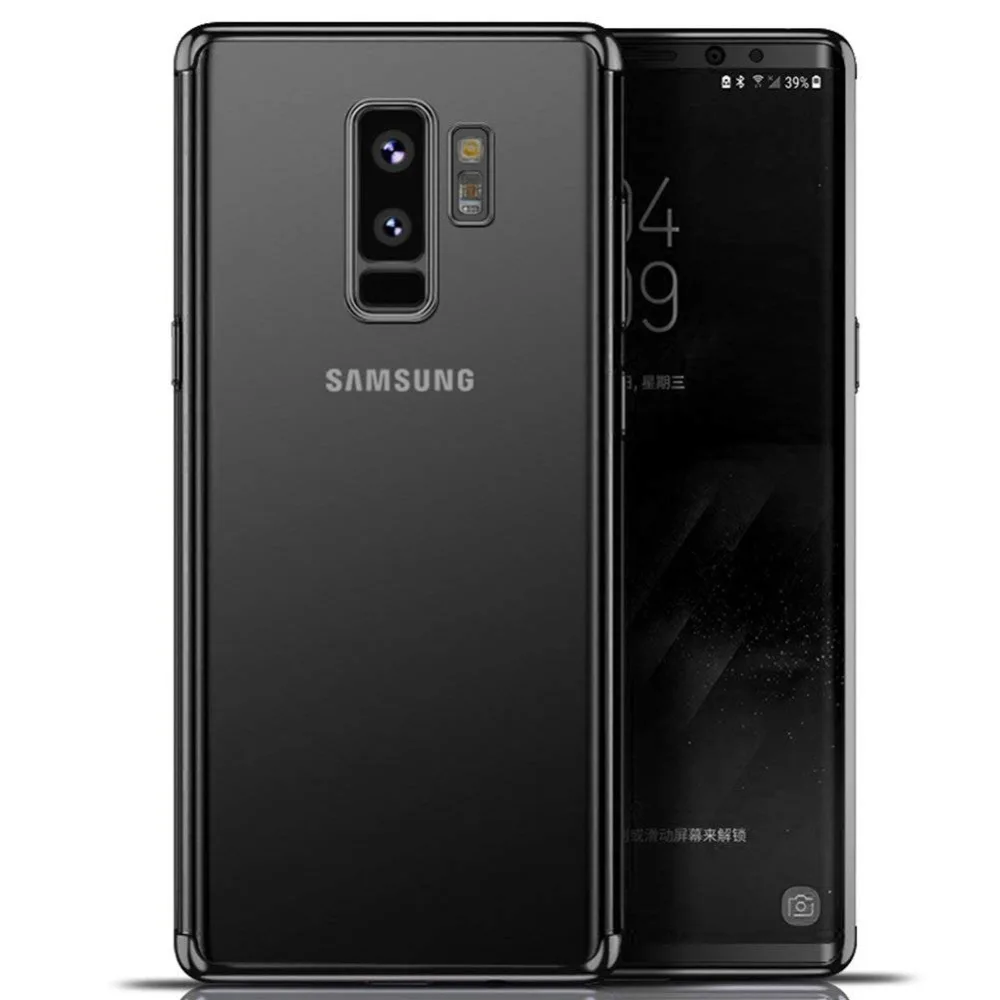 Portefeuille For Samsung Galaxy S9 Plus Case S8 Note 8 9 A3 A5 A7 2017 2018 A6 J3 J5 J7 S9plus TPU Rubber Cover Plating Frame (3)