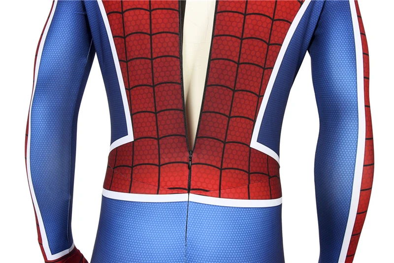 Marvel супергерой паук Человек-PS4 игра Косплэй Spider-в стиле «панк-рок»; костюм комбинезон костюмы зентай комбинезон жилетка Хэллоуин костюм унисекс