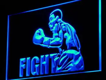 

i918 Boxing Fight Fighter Bar Beer Decor Light Sign On/Off Swtich 20+ Colors 5 Sizes