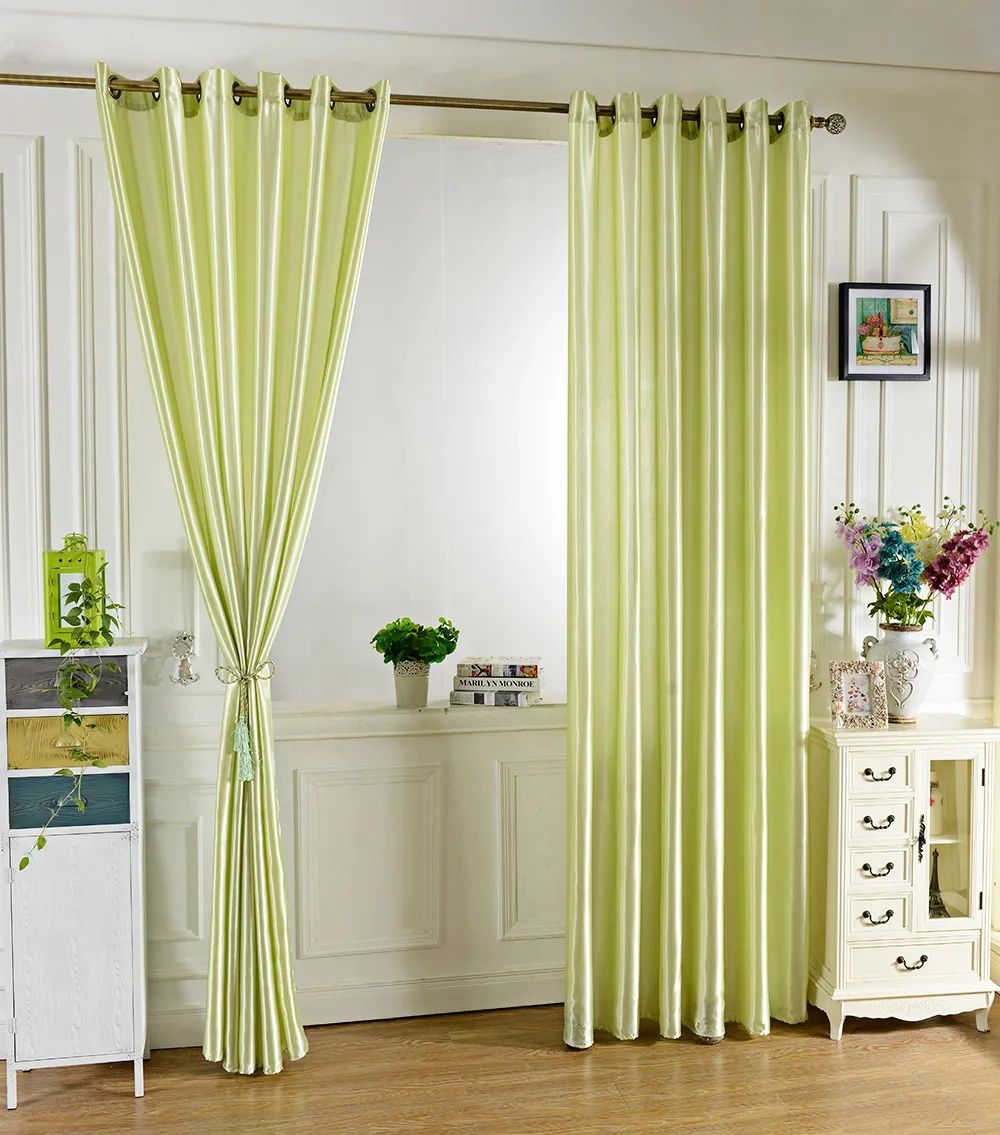 100 x 250CM Pure Color Grommet Ring Top Blackout Window Curtain for Bedroom Living Room
