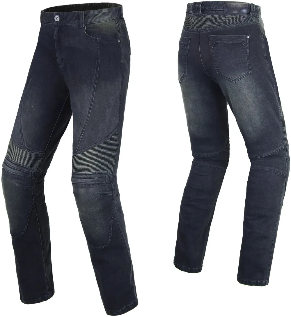 BENKIA мотоциклетные джинсы для мужчин и женщин, ветрозащитные джинсовые штаны для мотокросса, внедорожных байкеров, защитные мотоциклетные брюки для верховой езды - Цвет: Blue 1