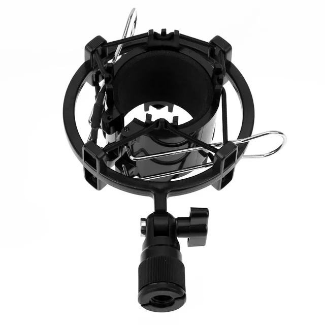 Universal  Mic Microphone Shock Mount Clip Holder Stand for 43-55mm Large Diaphragm microphone Recording Bracket Black