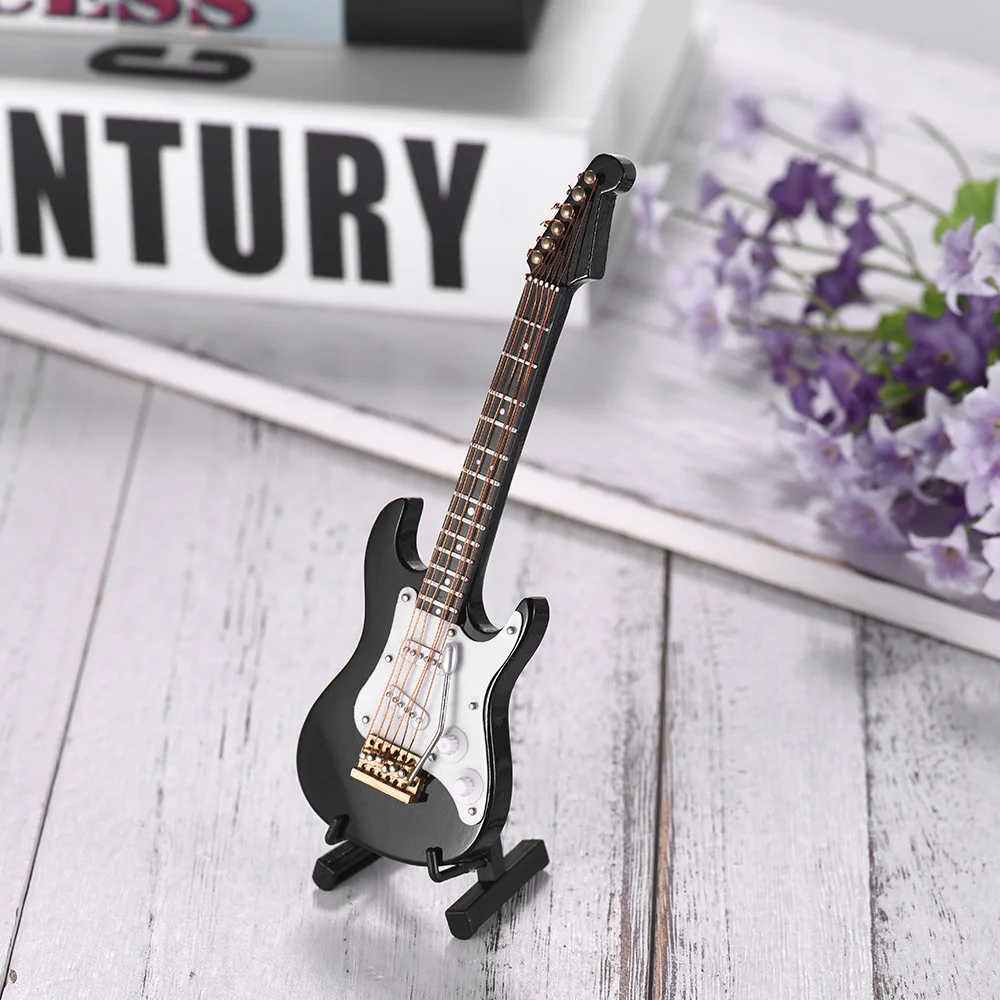 Mini Electric Guitar Model Exquisite Desktop Guitar Model