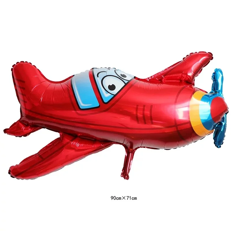 

1pc New Cartoon Red Plane Car balloons Birthday Party Decoration Holiday Tank Plane Bus Fire Truck Baby Shower Boy Toy balloons