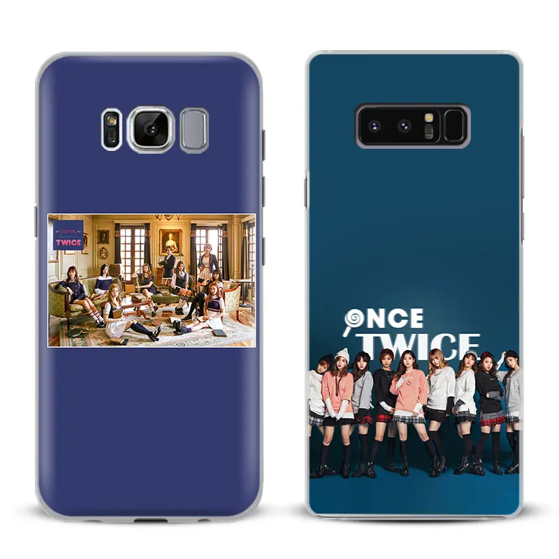 

TWICE Kpop Girl group Phone Case For Samsung Galaxy S4 S5 S6 S7 Edge S8 Plus Note 8 2 3 4 5 A5 A7 J5 2016 J7 2017 Cover Shell