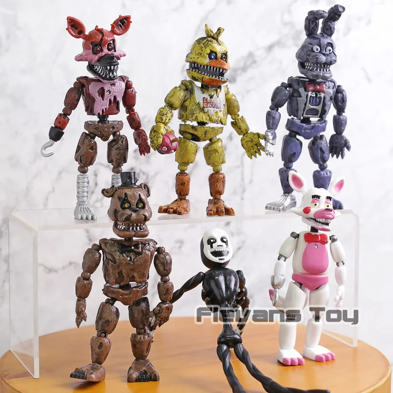 Экшн Фигурка пять ночей у Фредди ПВХ Куклы FNAF Бонни Фокси фазбер игрушки медведь 6