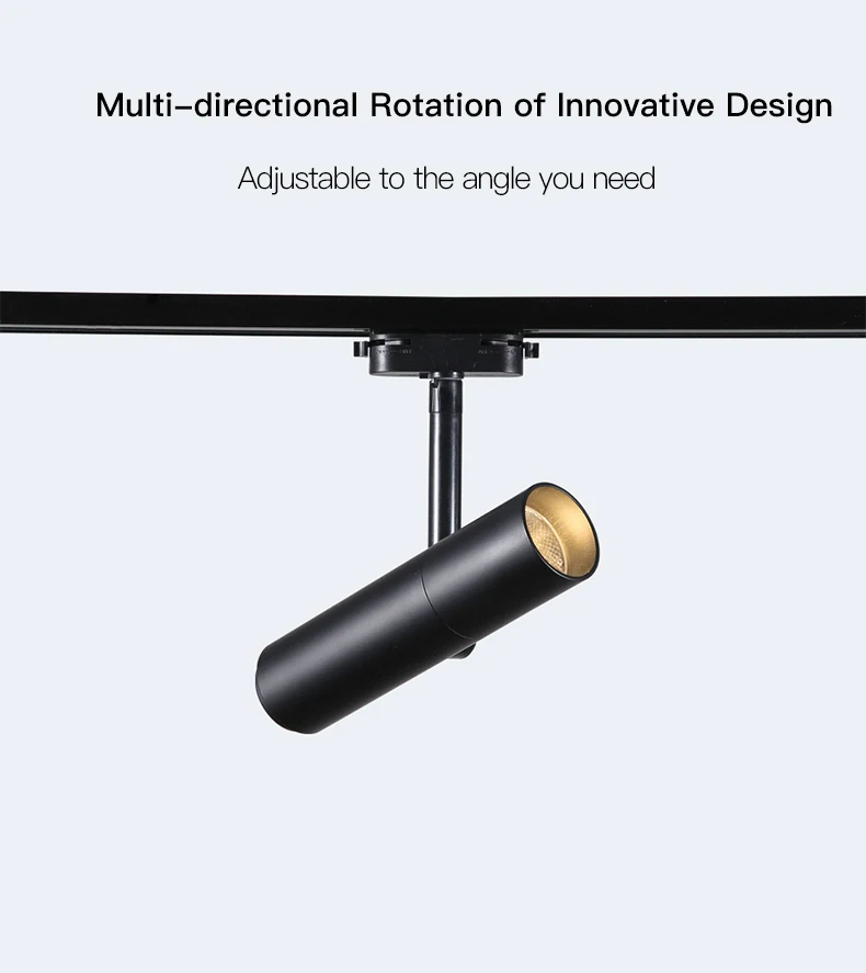 Holofotes de Trilho Girar Faixa Cob Aisilan Preto Branco Ferroviário Luzes Luminárias 7w Led Luz 5 luz cob aisilan preto branco ferroviário luzes luminárias