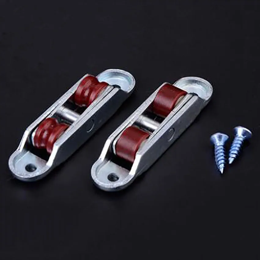 

Plastic Steel Double- wheels Door Roller Pulley Moisture-resistant Sliding Doors Rollers Balcony Bathroom Accessories