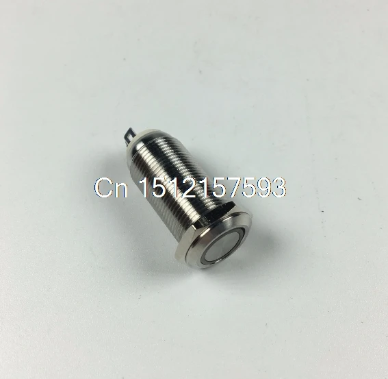 

Angel Eye Red Yellow Blue Green White LED Light 3V 12mm NO Stainless Steel Round Maintained Pushbutton Switch Circuit Control