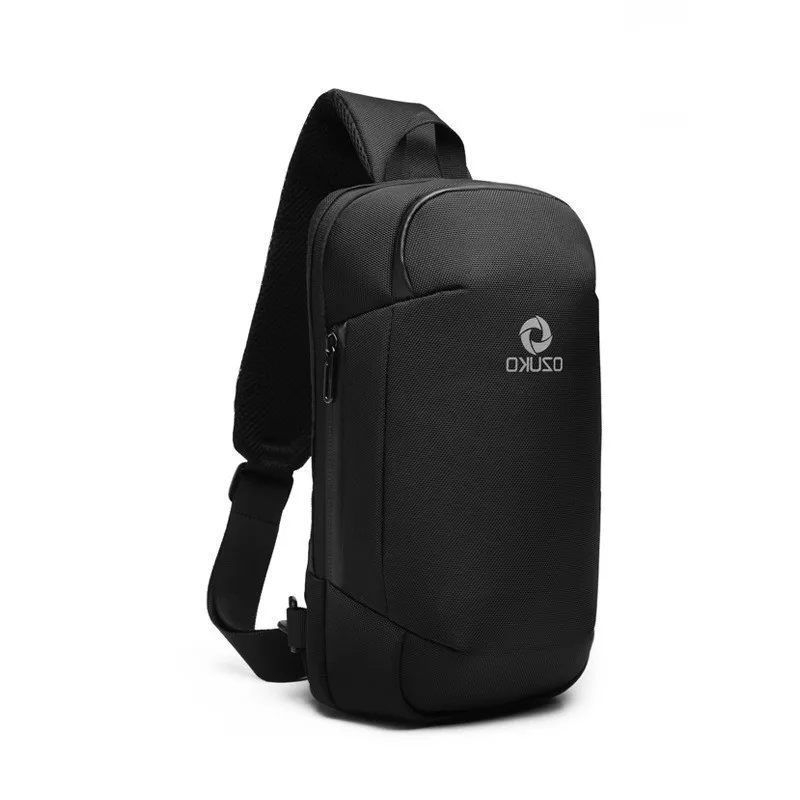 

OZUKO Multifunction Crossbody Bag for Men Anti-theft Shoulder Messenger Bags Male Waterproof Short Trip Chest Bag Pack 2019 New