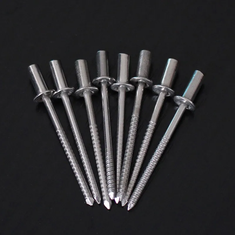 75pcs M4.0x8mm 304 Stainless Steel Hollow Rivet Rivets Close End Rivets