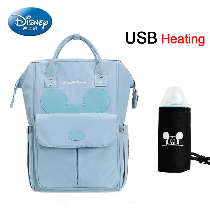 Disney сумка для подгузников рюкзак USB бутылка изоляционные сумки Минни Микки большая сумка для путешествий Оксфорд кормления ребенка Мумия сумочка - Цвет: Style 30