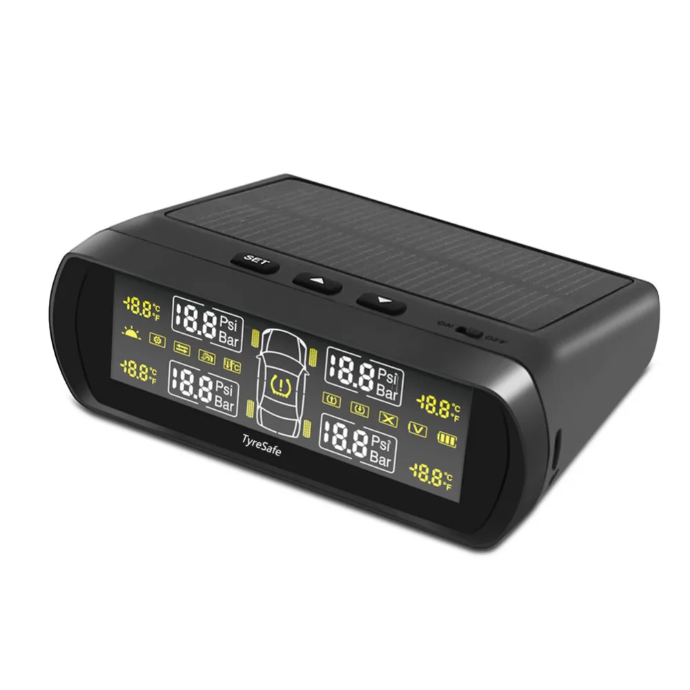 TPMS детектор автомобиля шины Давление мониторинга Системы TP400 солнечной энергии
